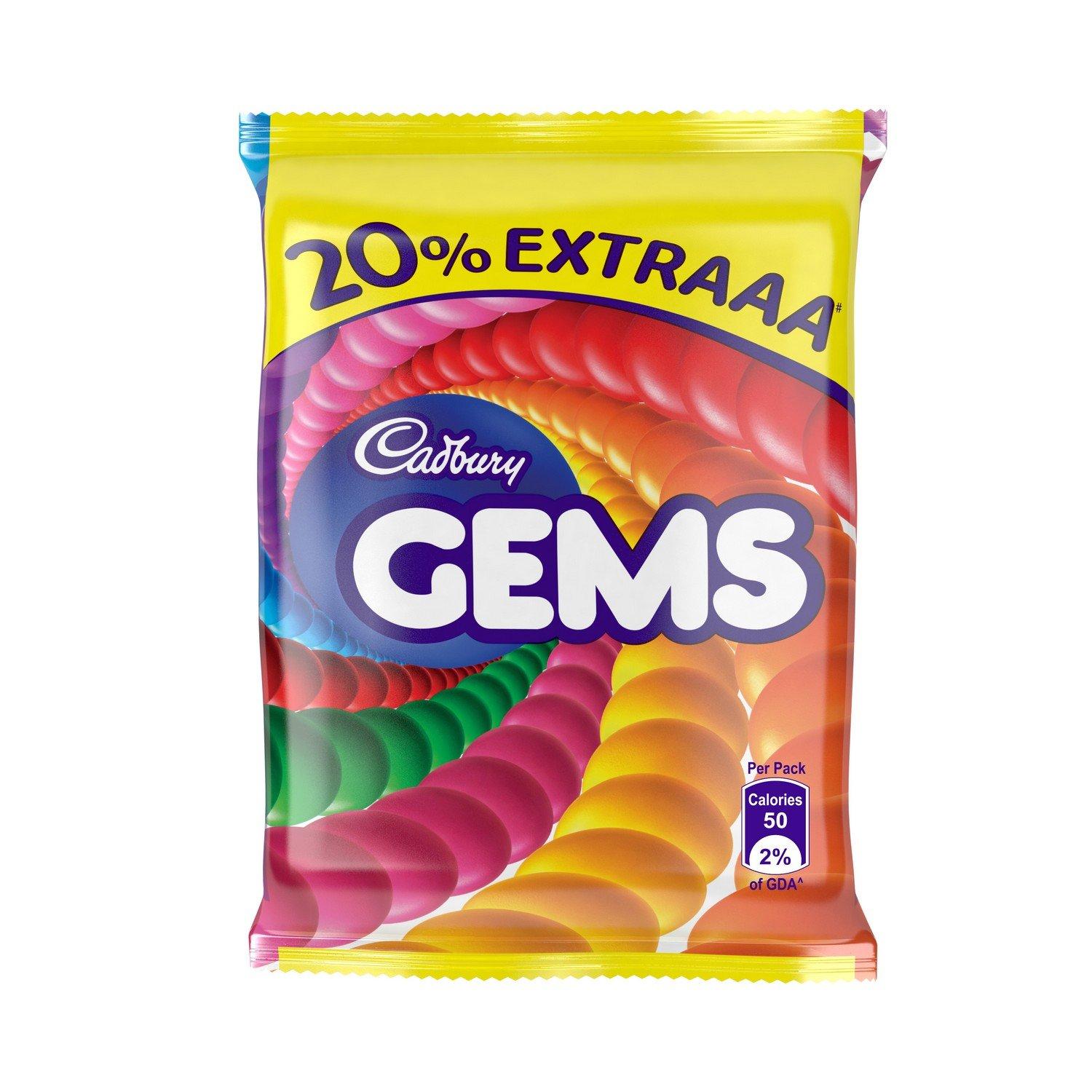 Cadbury Cadbury Gems Chocolate, 10.68 g (Pack of 72)