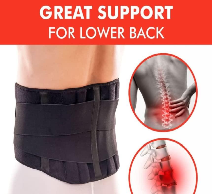 DipNish DipNish Lumbo Sacral Belt Lumbar Corset Lower Back Pain Relief Brace for Orthopedic Sacral Waist Back Support Sciatica - Tailbone Back Posture Corrector Lumbar Pain Belt