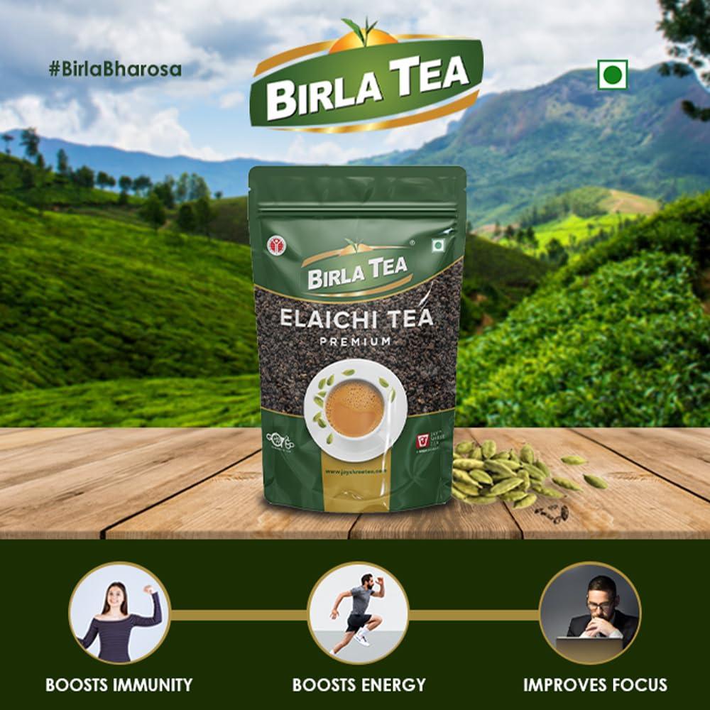 Jay Shree Tea A Birla Product Birla Tea Premium Elaichi CTC Tea | Fresh Healthy Kadak Cardamom Chai Patti 250 g