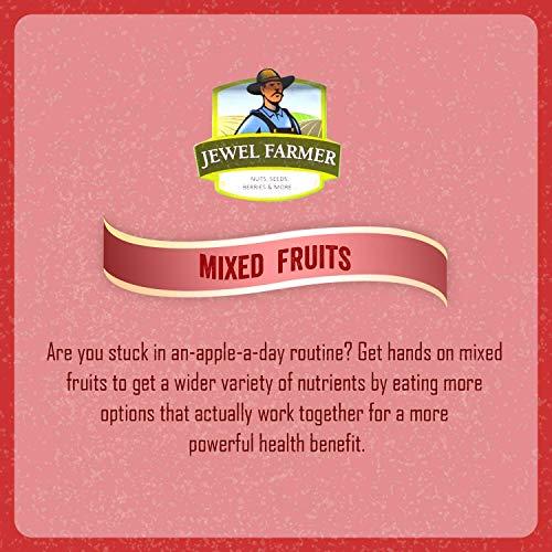 JEWEL FARMER JEWEL FARMER Dried Mixed Fruits with Mango, Papaya, Pineapple, Pomelo, Guava, Kiwi & Strawberry, Vitamin & Fiber Rich Fruitmix (250g)