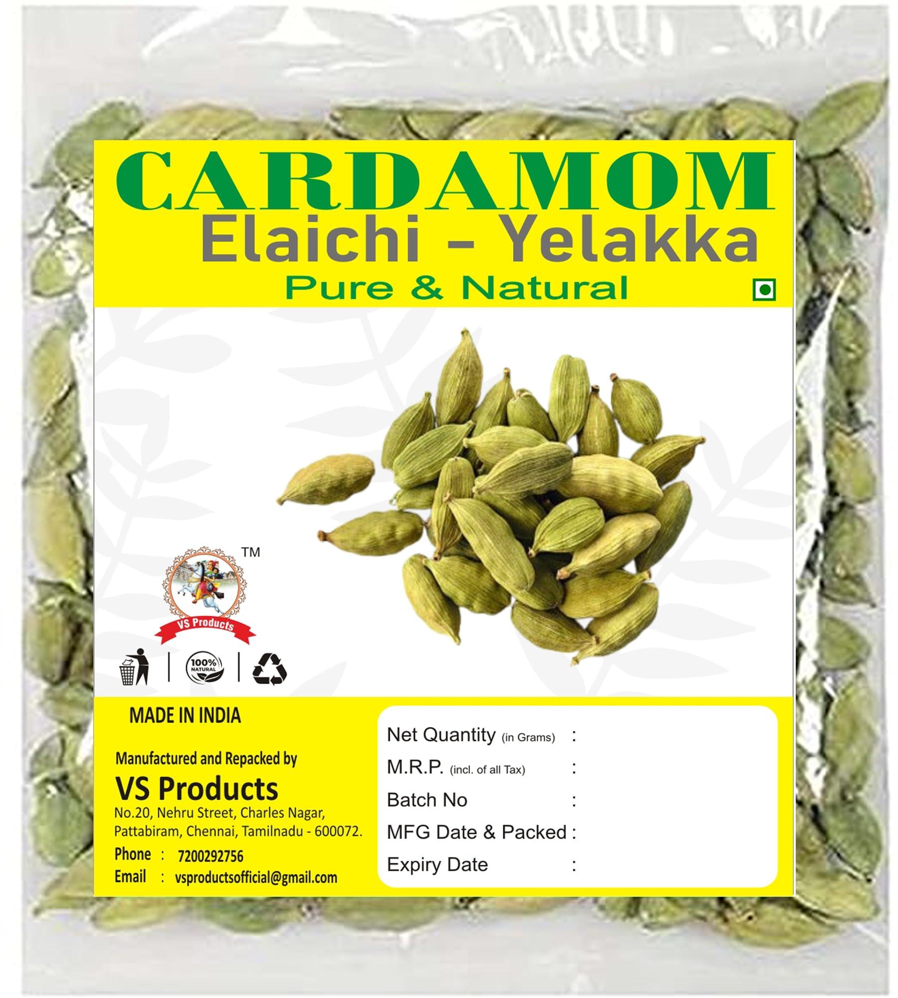 VS Products VS Products Elakkai, 350g, Cardamom, Elakulu, Elaichi, Elakkay, Helps with Digestive Problems,(Pack of 3 X 100g, Pack of 1 X 50g)