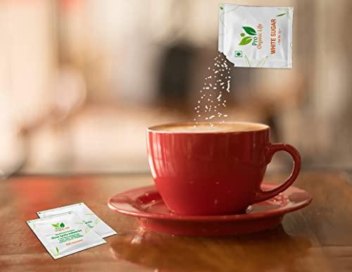 PRO ORGANIC LIFE PRO ORGANIC LIFE White sugar sachet/Seal Sugar Packaging Pouch/white sugar for Restaurant-5gm(1X400pcs.)