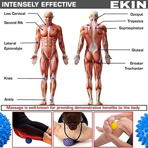 EKIN EKIN acupressure Massage Ball Spiked Massage Ball, Foot, Neck, Hand Massage Ball Fitness Exercise Trigger Point Pain Stress Relief