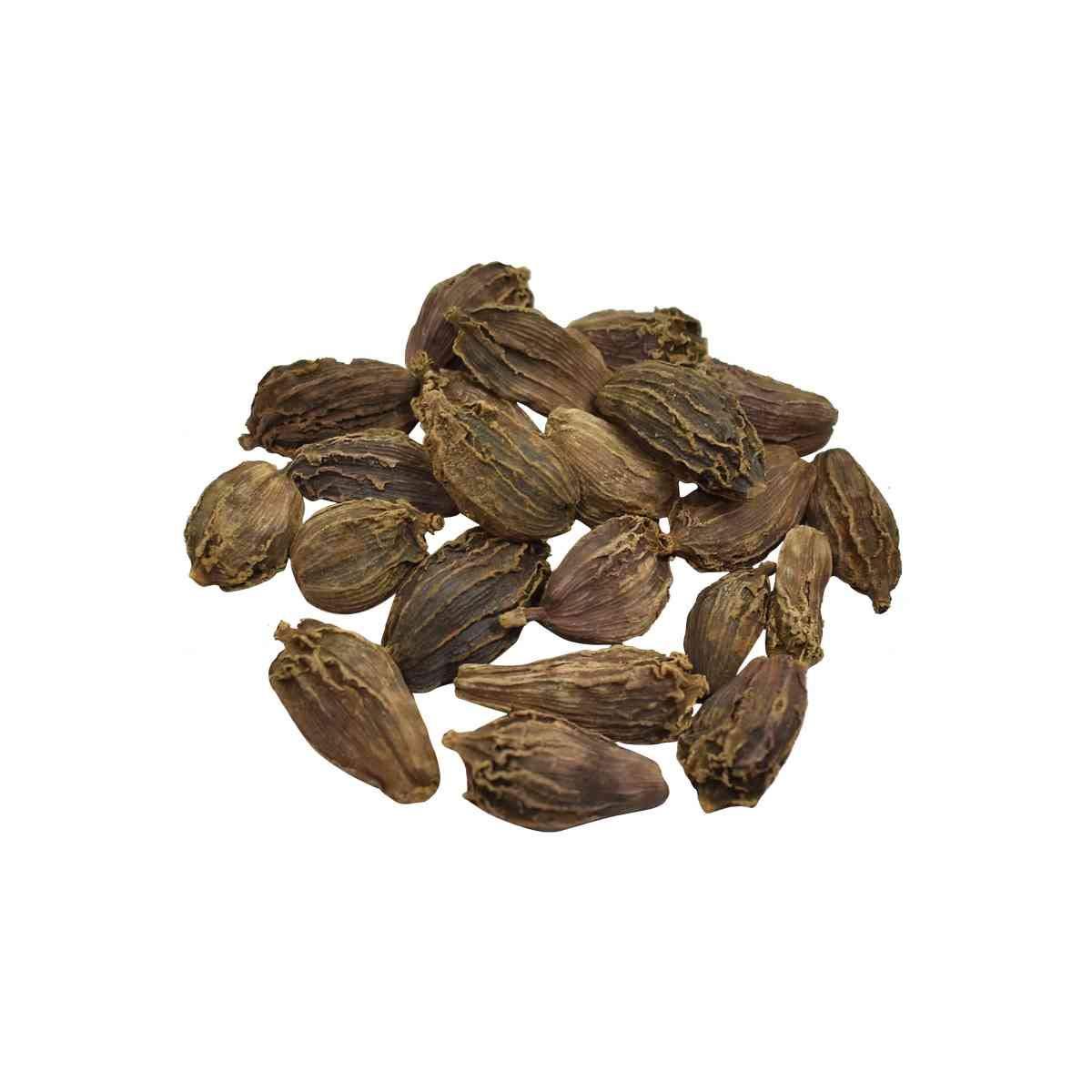 Kitchen Jungle Kitchen Jungle Cardamom Black Whole (Badi Elaichi, Sabut Elaichi) Grade- Big Size (900 Grams)