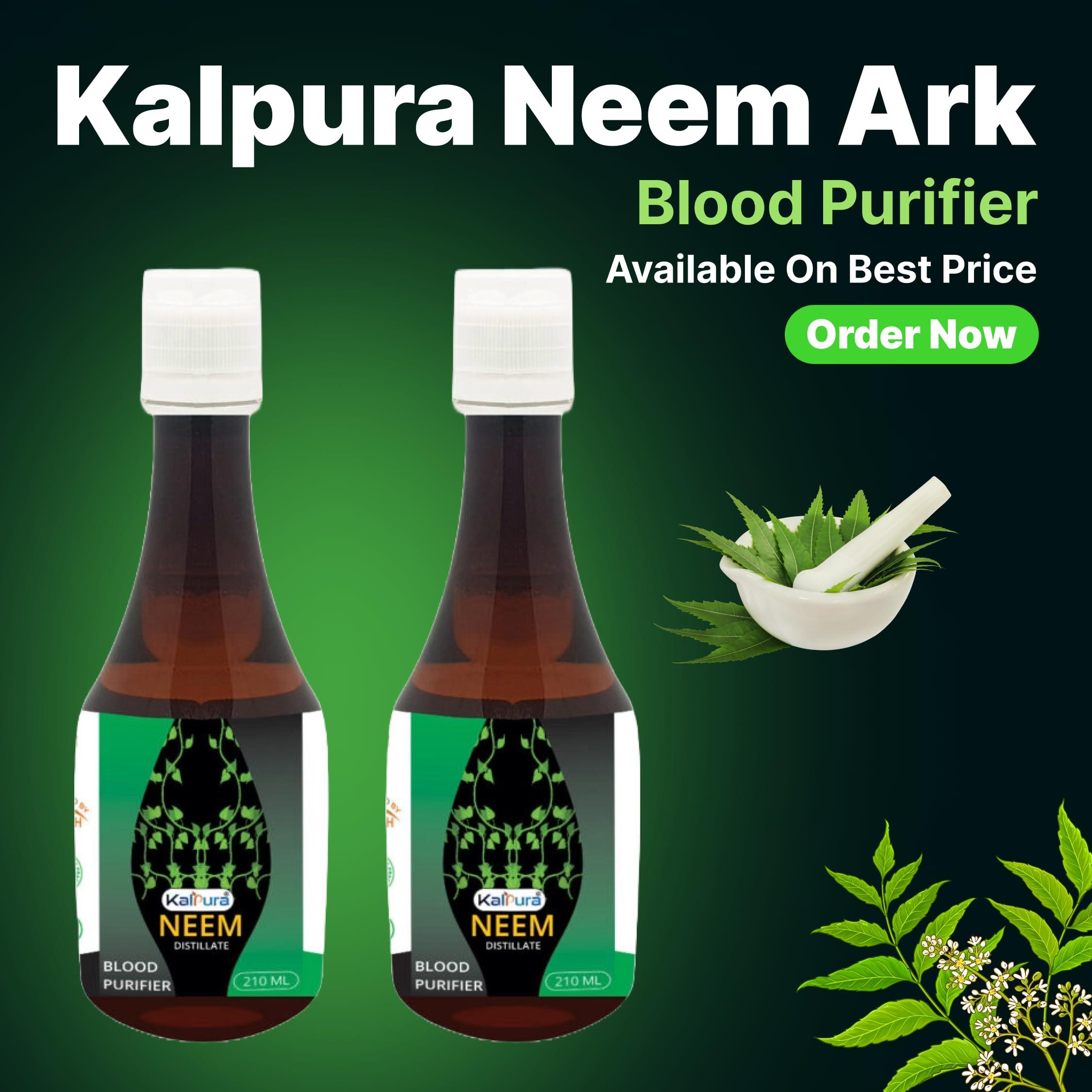 Kalpura Kalpura Neem Ark - Helps in Skin & Blood Purify - 420 ML (Pack of 2 Bottle)