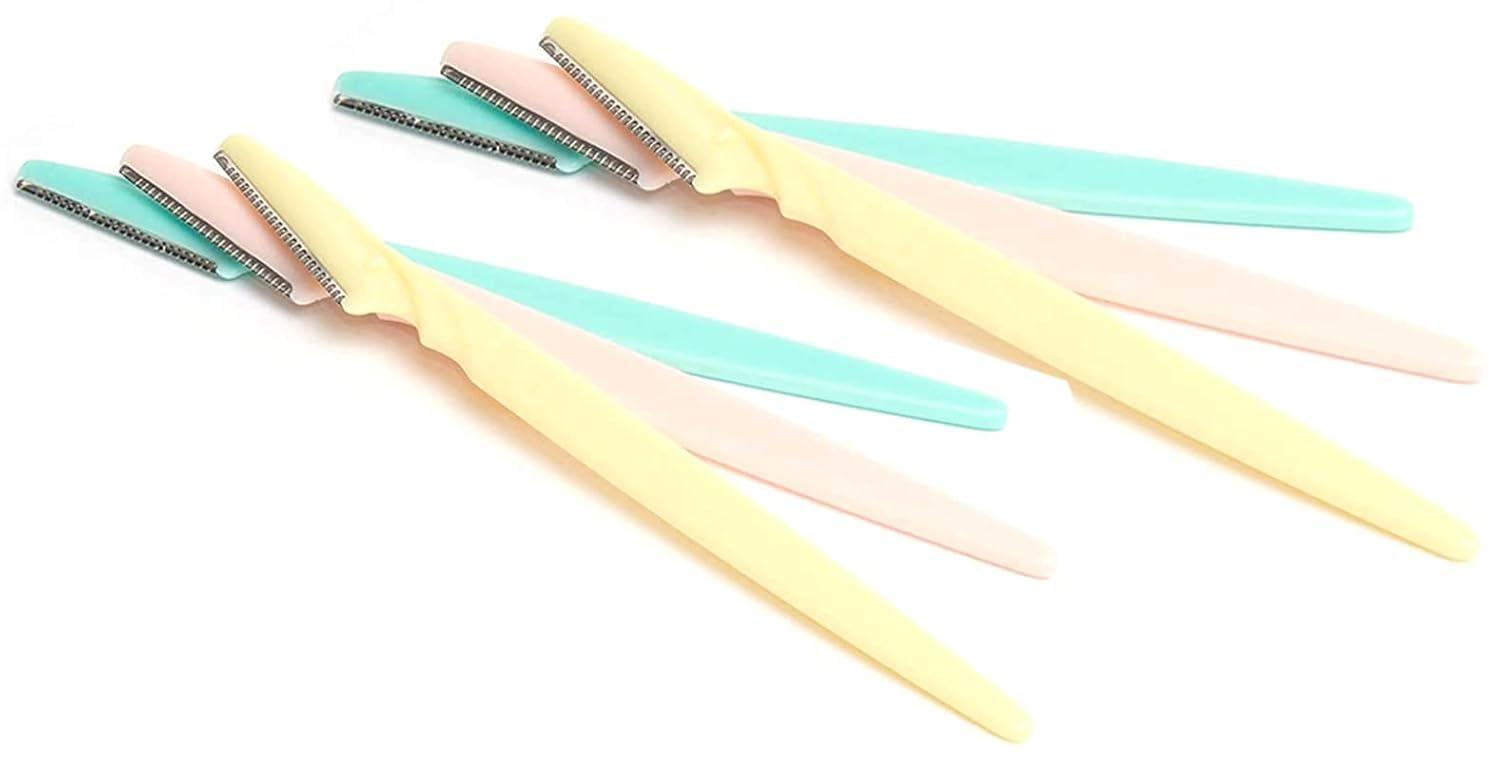 P K Enterprise Professional Eyebrow Shaper/Facial Razor for Women, Pack of 6