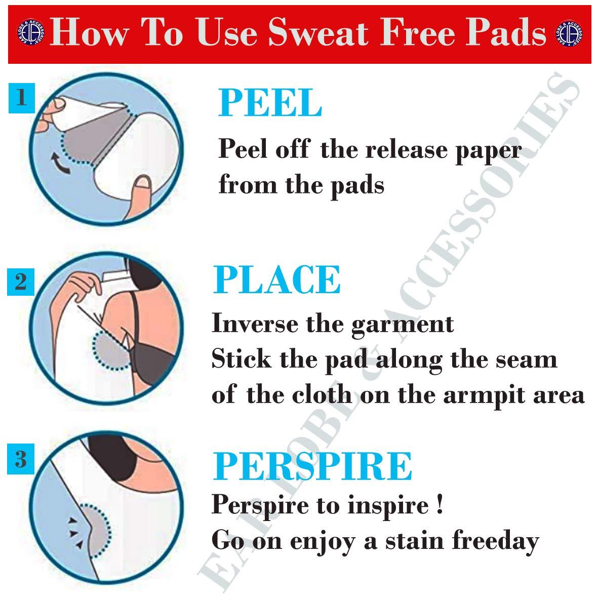 Ear Lobe & Accessories Ear Lobe & Accessories A Underarms Sweat Free Pads Pack of 10pads (5pairs)
