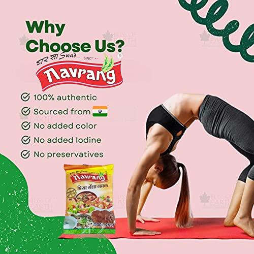 navrang Navrang Natural Rock Salt 500gm Sendha Namal Goodness of Minerals, Burst of Flavours |sendha Namak with Natural Trace Minerals Use for Raita, Chaats and Salads