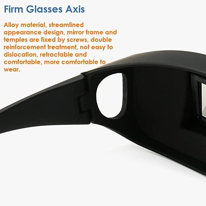 Fizont Mart Fizont Mart Lazy Glasses Bed Prism Glasses Lazy Spectacles Horizontal Glasses High Definition Glasses Prism Periscope Lie Down Eyeglasses for Reading and Watch TV in Bed Unisex