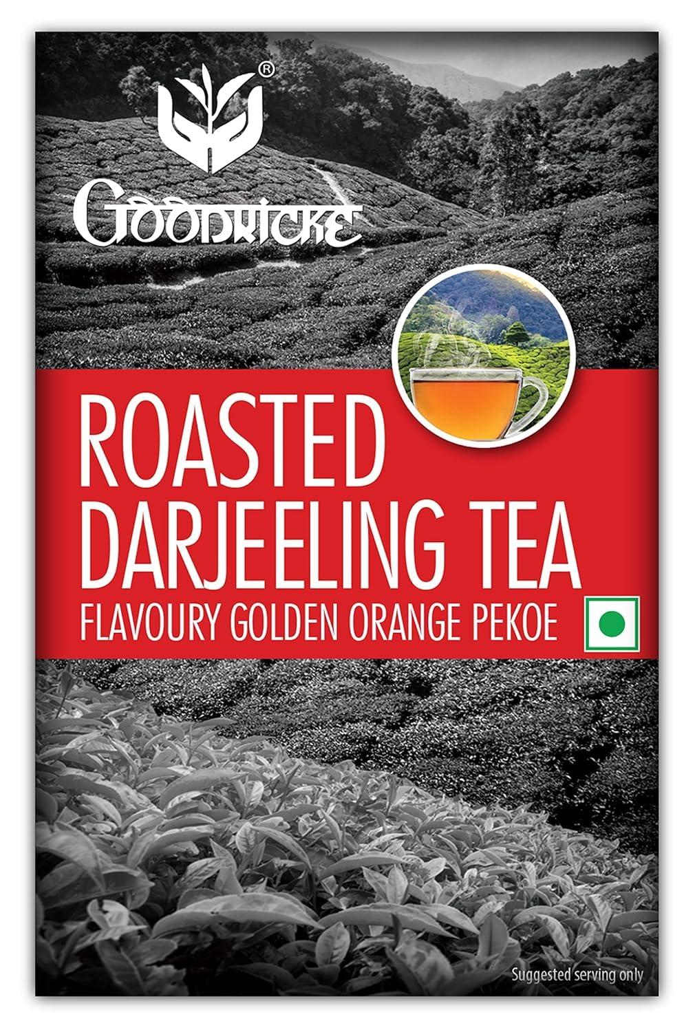 GOODRICKE GOODRICKE Roasted Darjeeling Tea - 100 gm (Pack Of 7) | 100% Pure & Original Long Leaf | Flavoury Golden Orange Pekoe | Darjeeling Black Tea