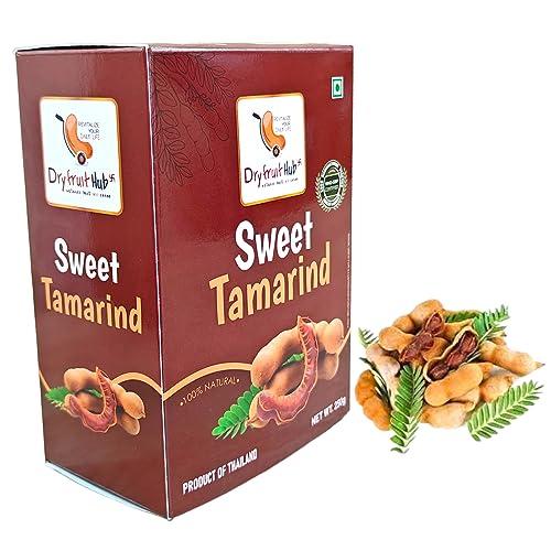 Dry Fruit Hub Dry Fruit Hub Sweet Tamarind 1Kg, Sweet Imli Thailand Sweet Tamarind, Meethi Imli,Dried Tamarind, Sweet Tamarind Pack Of 4 Each 250Gm, Tamarind