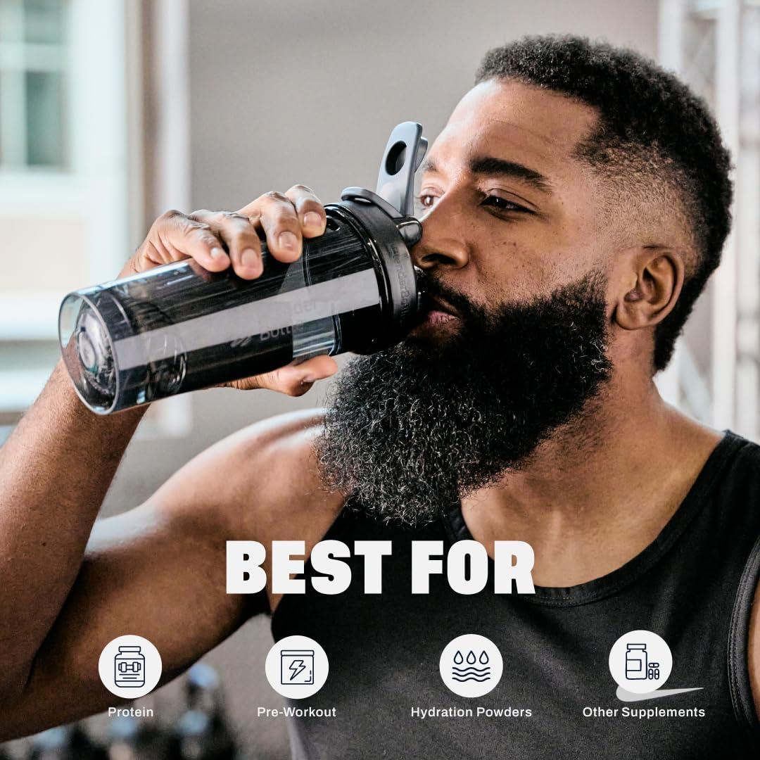Blender Bottle BlenderBottle Pro Series Shaker Bottle, 24-Ounce, Black