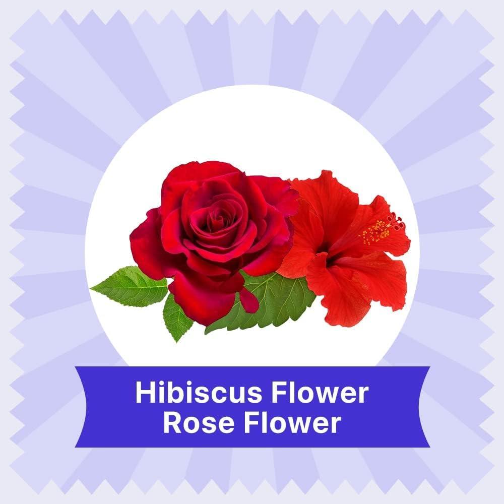 BLUE TEA BLUE TEA - Hibiscus Rose Herbal Tea  18 Tea Bags | SKIN GLOW ENHANCING TEA | Flower Based - Caffeine Free -Vegan - Gluten - Free - Non-GMO | Farm - Packed Tin Packaging