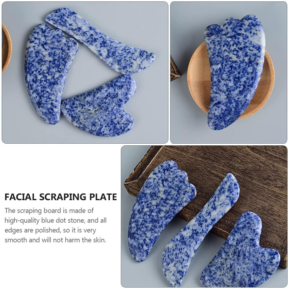 FOMIYES FOMIYES Jade Face Massager Jade Scraping Massage Quartz Face Massage Tool Anti- Aging Skincare Board for Face Body SPA Acupuncture Treatment Facial Lifting Tightening