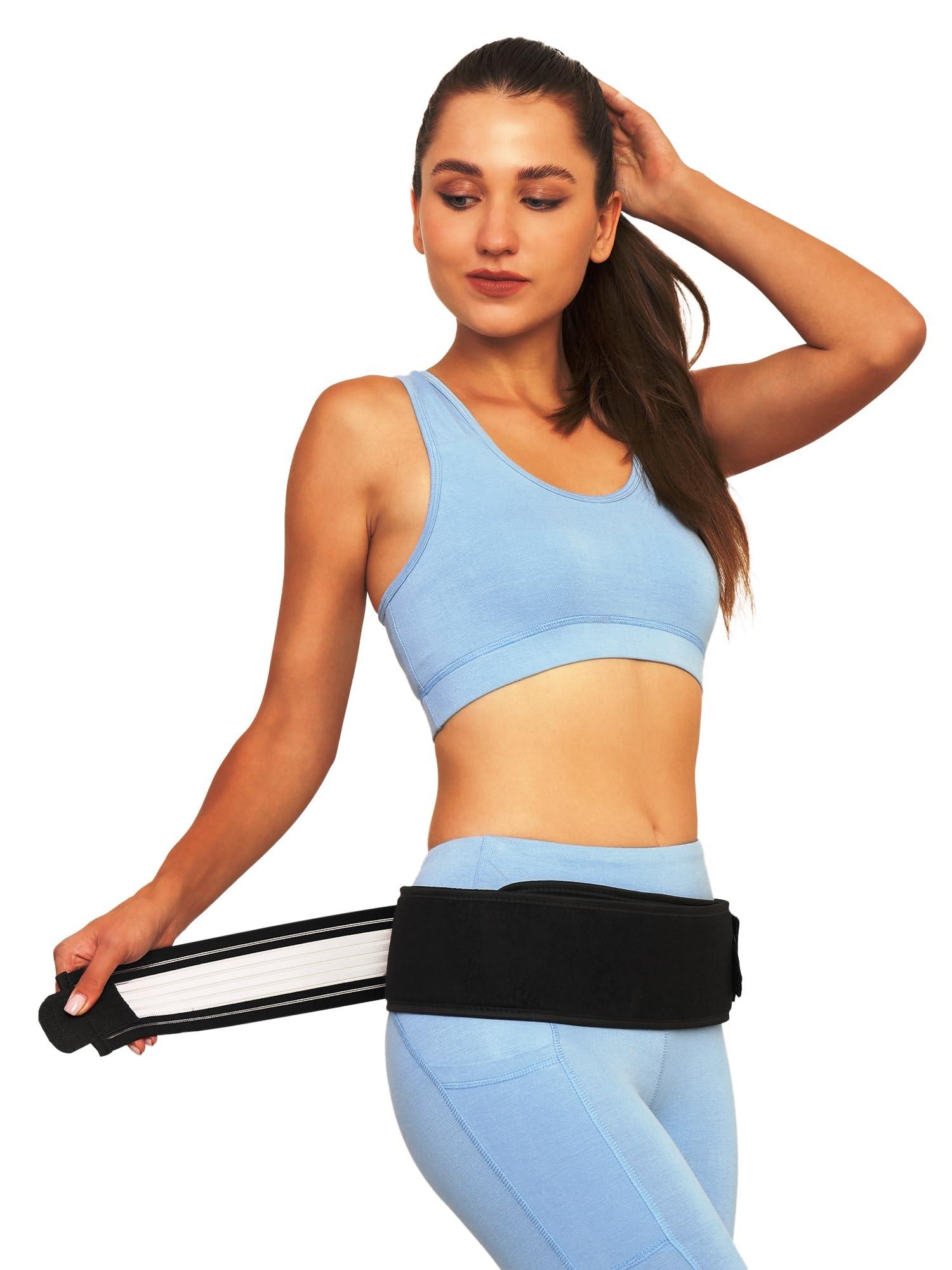 AuFlex AuFlex Sacroiliac SI Joint Hip Belt - Pain Relief for Sciatica and Pelvis - Lumbar and Hip Support Brace for Men and Women (Hip Size 30-44 inches)