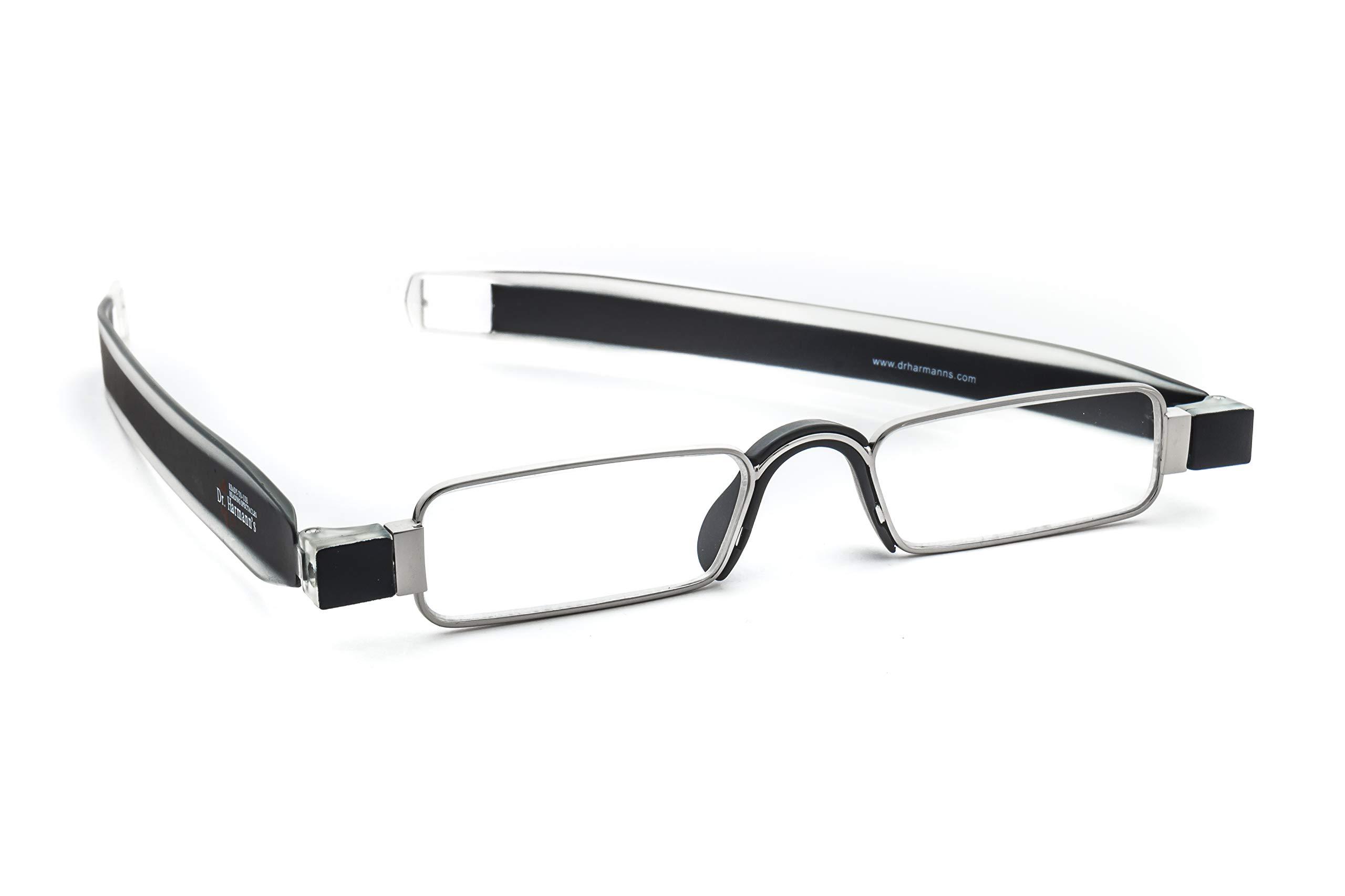 Dr.Harmann's Dr.Harmann's Rectangular Reading Glasses (Black/White) (Library 1M +2.75)