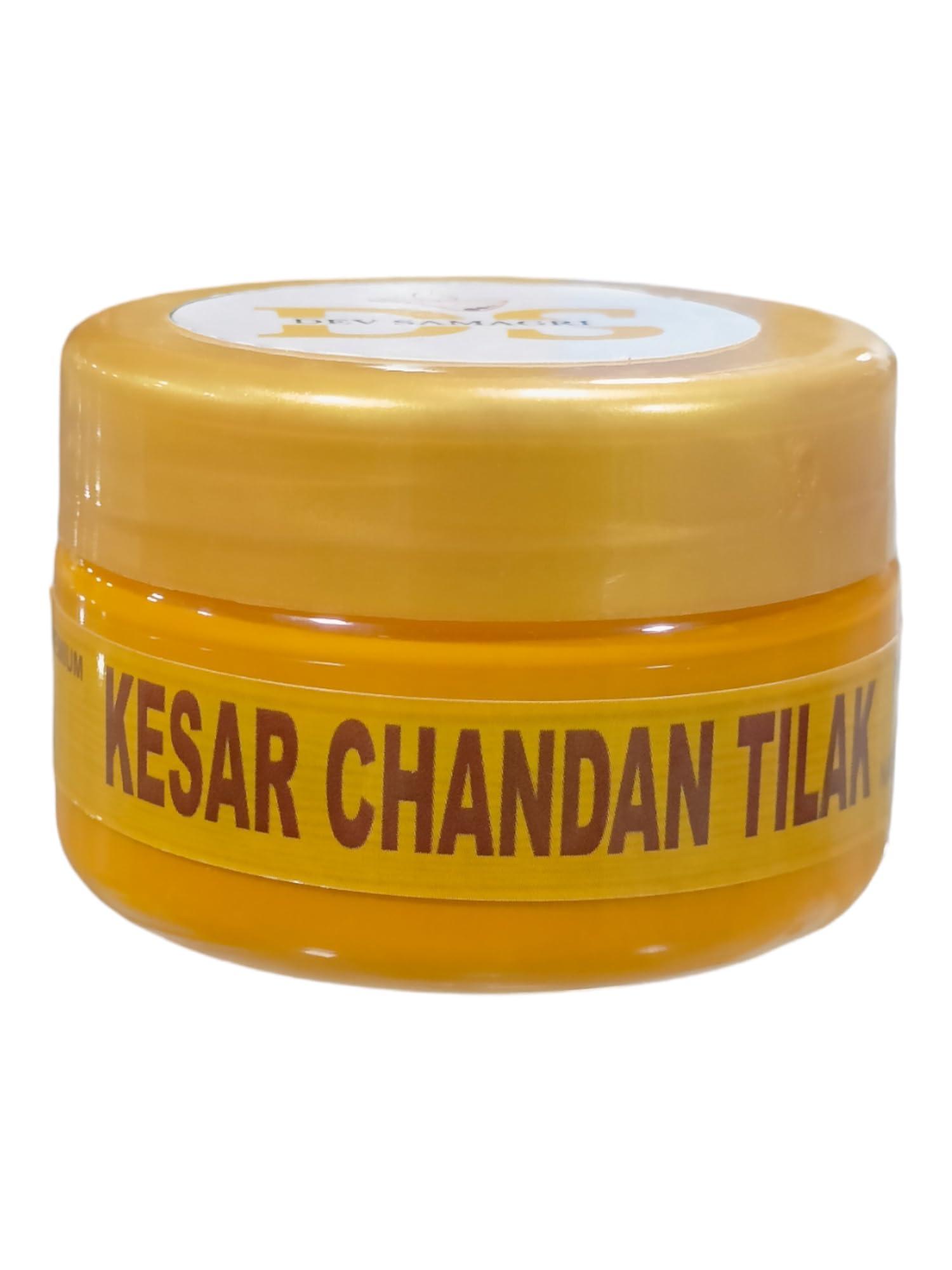 DEV SAMAGRI DEV SAMAGRI Natural Liquid Kesar Chandan Tilak/Pure Kesar Asthagandh Chandan Tilak (50g)
