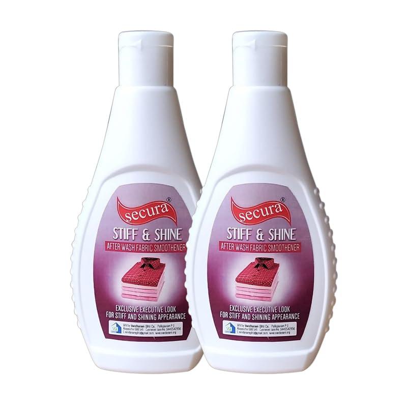 secura Secura Stiff N Shine 500 ml | After Wash Fabric Stiffener For Crisp And Shiny Laundry| Keeps Your Clothes Crisp & Shine | (pack of 3)