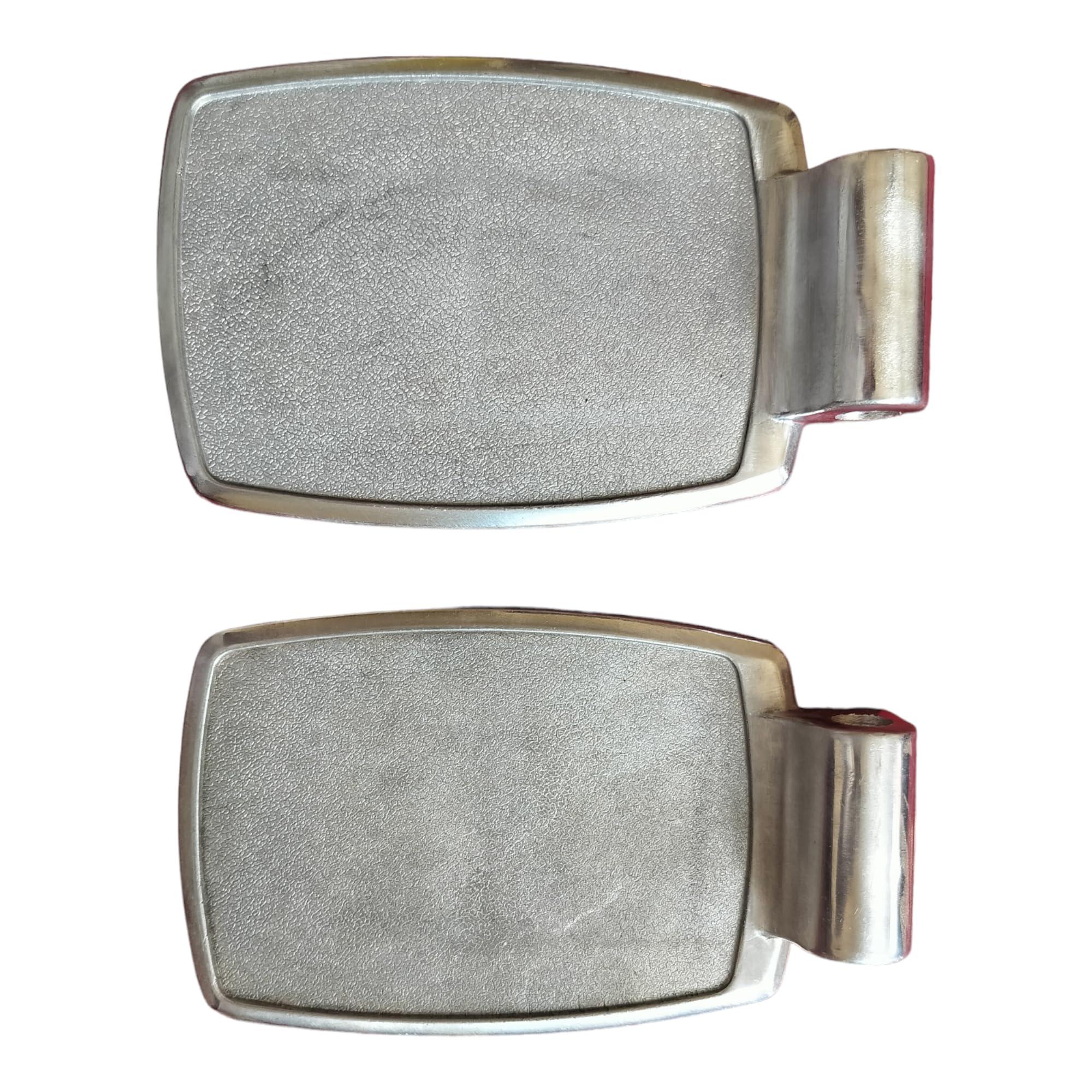 eOnekart eOnekart Premium Imported Universal Wheelchair Footrest - Replacement Adjustable Aluminium Footplate | Easy Install Enhance Comfort & Mobility Support (Pack of 2)