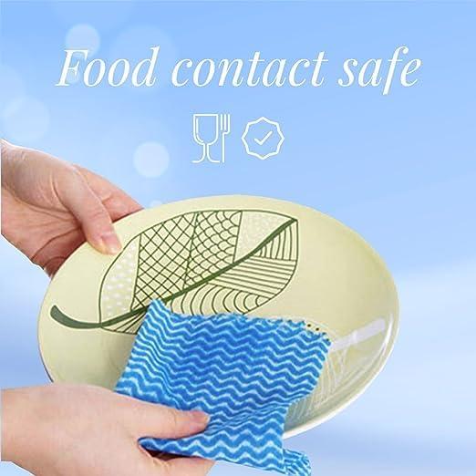 Origami Origami Non Woven Reusable Kitchen Towel Roll - Pack of 4 (80 Pulls Per Roll, 320 Sheets)