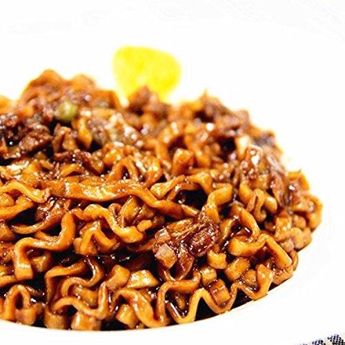 Paldo Paldo Fun & Yum Ilpoom Jjajangmen Noodles, Traditional Brothless Chajang Ramen with Savory & Sweet Black Bean Sauce, Oriental Style Korean Ramyun, Soupless, 4 x 200 grams, Pk of 4, Non Spicy Korea|