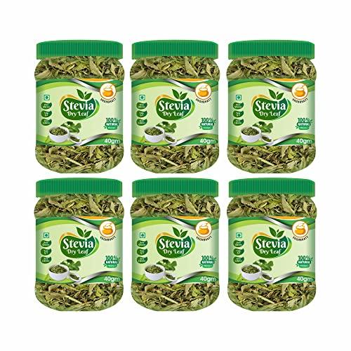 Vaghbhatt Vaghbhatt Natural pure Stevia Dry Leaves/Zero Calorie leaves/Natural stevia dry leaves/Sugar free Sweetener Extract (40g) (Pack of 12)