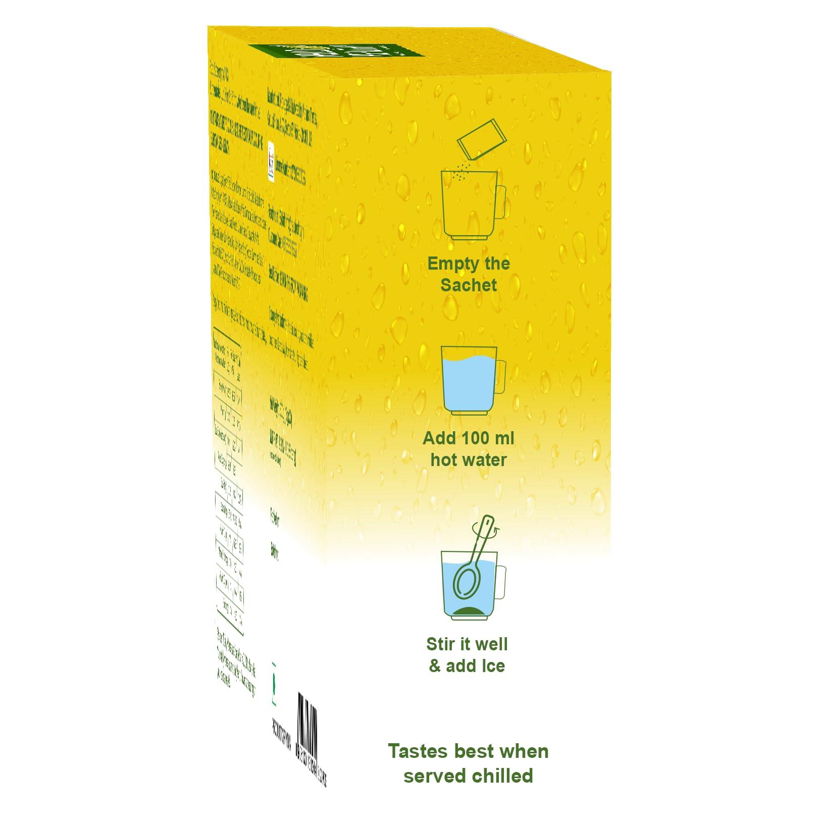 Hello Healthy Hello Healthy Mango & Herbs and Lemon & Herbs Mix Instant Drink Pack of 2 Set (40 Sachets) Nutrition Drink (2x300 g, Mango, Lemon Flavored)