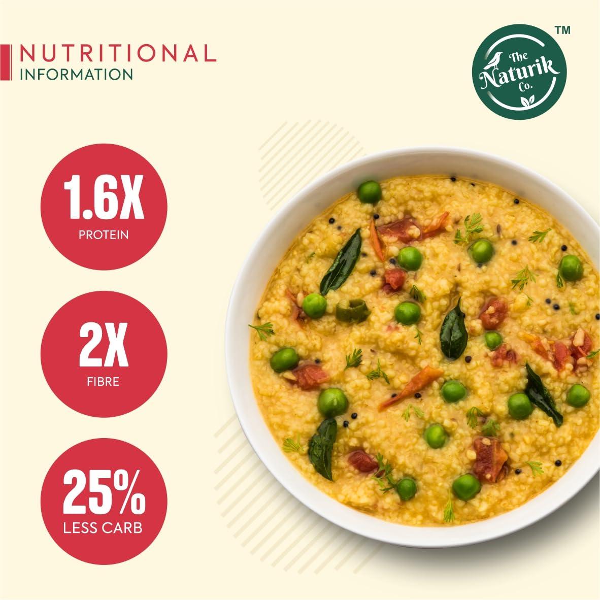 The Naturik Co The Naturik Co. Masala Millet Khichdi 500g: Ready to Eat, High Protein, Gluten-Free, Vegan, Low Calorie and No Preservative