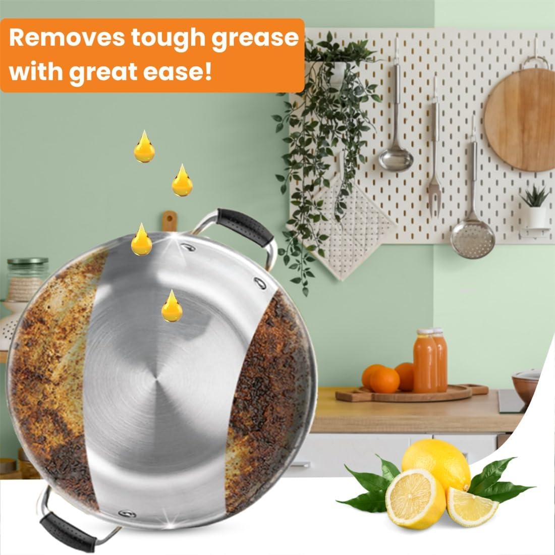 Herbal Strategi Herbal Strategi Dishwashing Liquid Gel - Natural & Vegan with Refreshing Lemon Oil | Soft on Hands | Certified Eco-Friendly & Non-Toxic | Baby and Pet Safe with 100% Herbal Actives | 1.8L Refill Pack