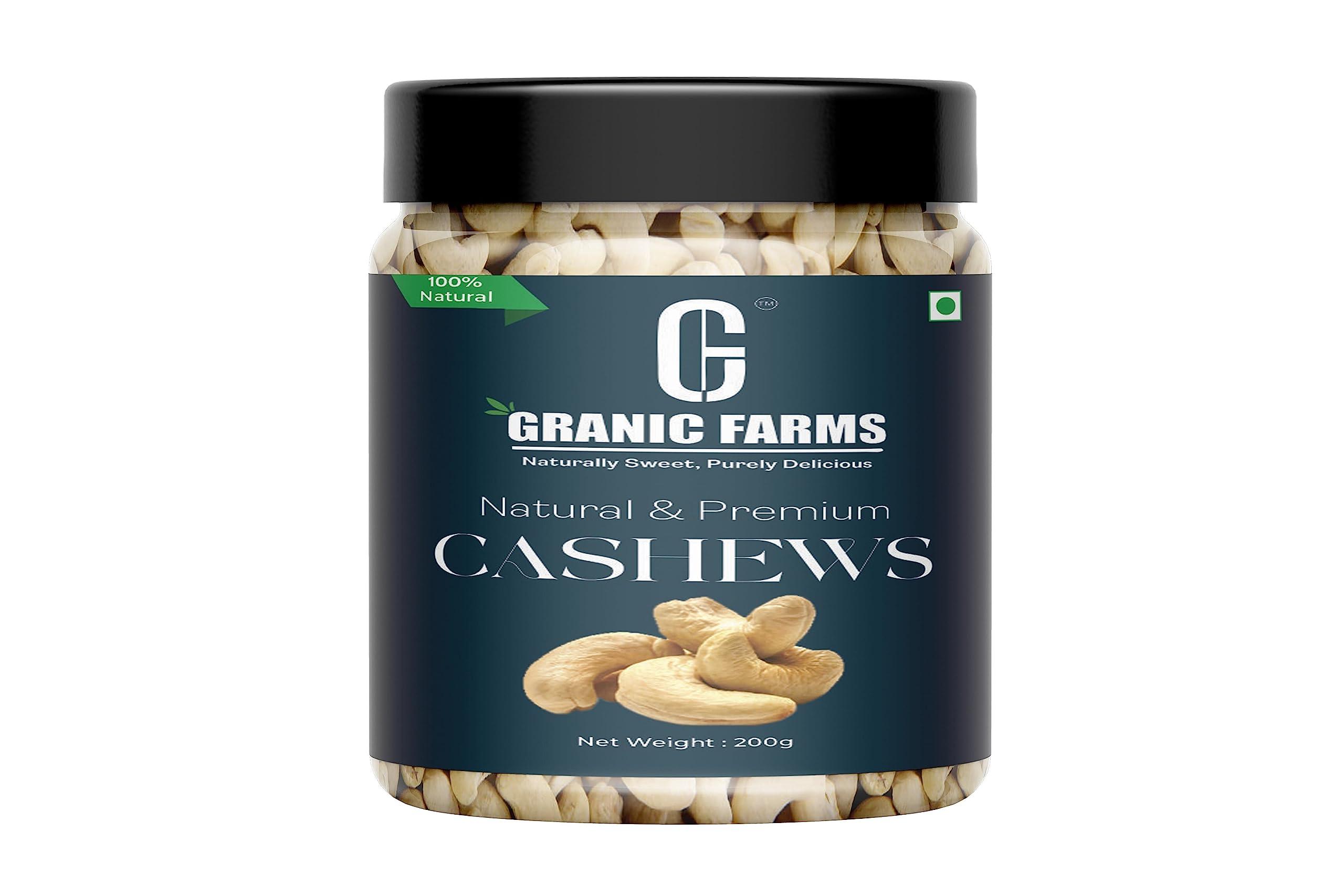 GRANIC FARMS Granic Farms Dry Fruits Combo Pack of 1.2kg | Almonds | Cashews | Pistachios | Raisins | Anjeer | Mixed Nuts| 200gram Each - All Premium Fresh and Healthy| Hampers for Employees, Dry Fruits Gift Pack|