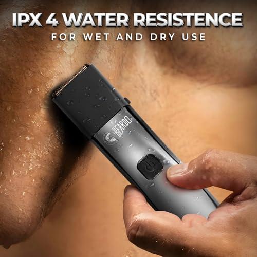 BEARDO Beardo Chrome Beast Multipurpose Full Body Groomer Trimmer Set For Men | 40 Length Settings | 8 attachments | Beard/Hair/Body/Precision/Ear/Nose Trimmer|With Dock|90 min. run time | All-in-1 trimmer | Gift For Brother | Gift For Friends