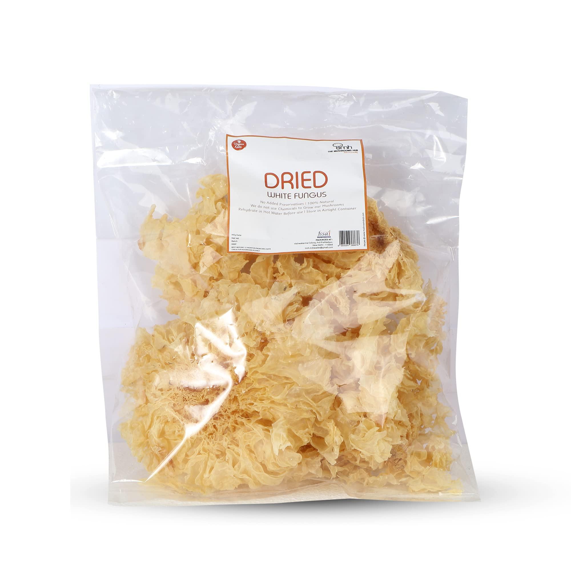 THE MUSHROOMS HUB The Mushrooms Hub Dried Edible Snow Mushroom (100 Grams)