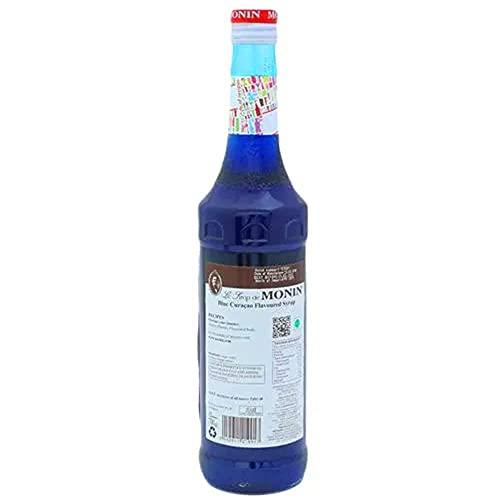 Monin Monin Bright Blue Curacao Flavored Syrup, Medium, 700 ml