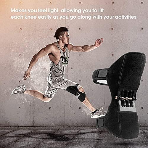 Grofilo Grofilo Joint Support Knee Pads Recovery Brace - Non-Slip Pain Relief Knee Lift Leg Band - Protective Sports Knee Stabilizer Pads Rebound Spring Force Knee Power Enhancer Booster