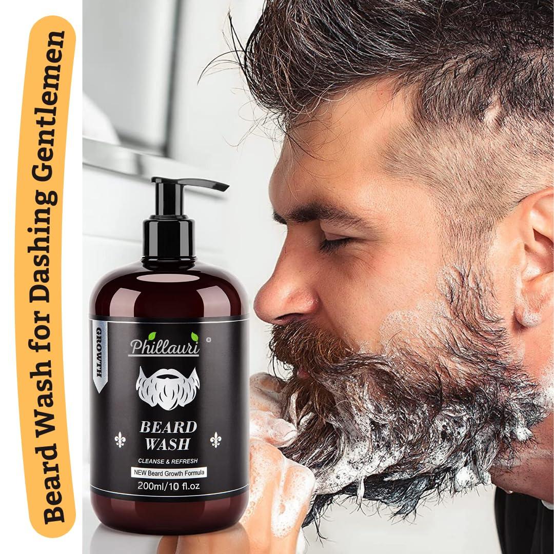 Phillauri Phillauri Beard Wash For Men With Refreshing Fragrance 400ml (Pack of 2)