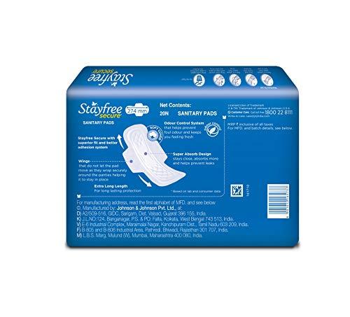 Stayfree Stayfree Secure XL Cottony Sanitary Napkins with Wings, Extra Large (60 Count) & Stayfree All Night XL Dry Max Cover Sanitary Napkins - 42 Pads (Super Saver Pack)
