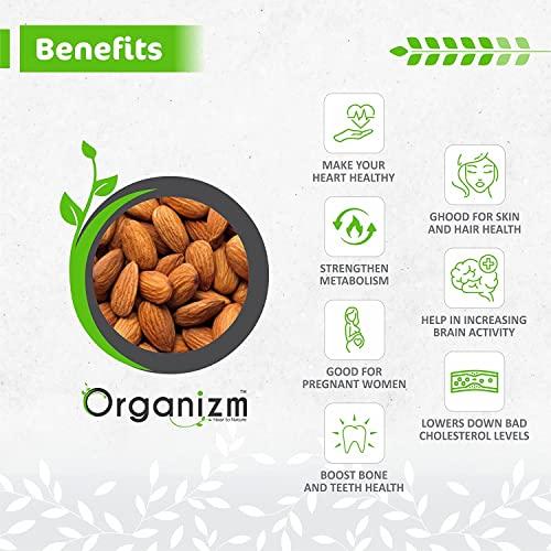 Organizm Organizm Healthy Cashew Almonds & Pista Nuts With High Fiber Gluten Free Organic Dry Fruits For Immunity Booster Kaju Badam (Cashew + Almonds)