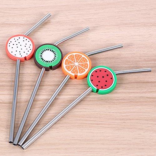 Victory Rubber Fruit Drinking Straw (8 Pieces)