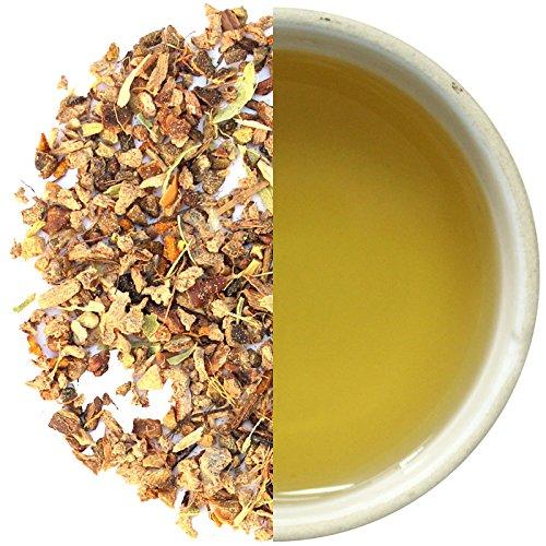 the tea trove The Tea Trove Skin Magic Herbal Tea with Loose Tea Filter | Helps Skin Detox for Rich Clear Glowing Skin | Steep as Hot Skin Detox Tea or Iced Antioxidant Acne Drink | Caffeine Free (50gms, 25 Cups)