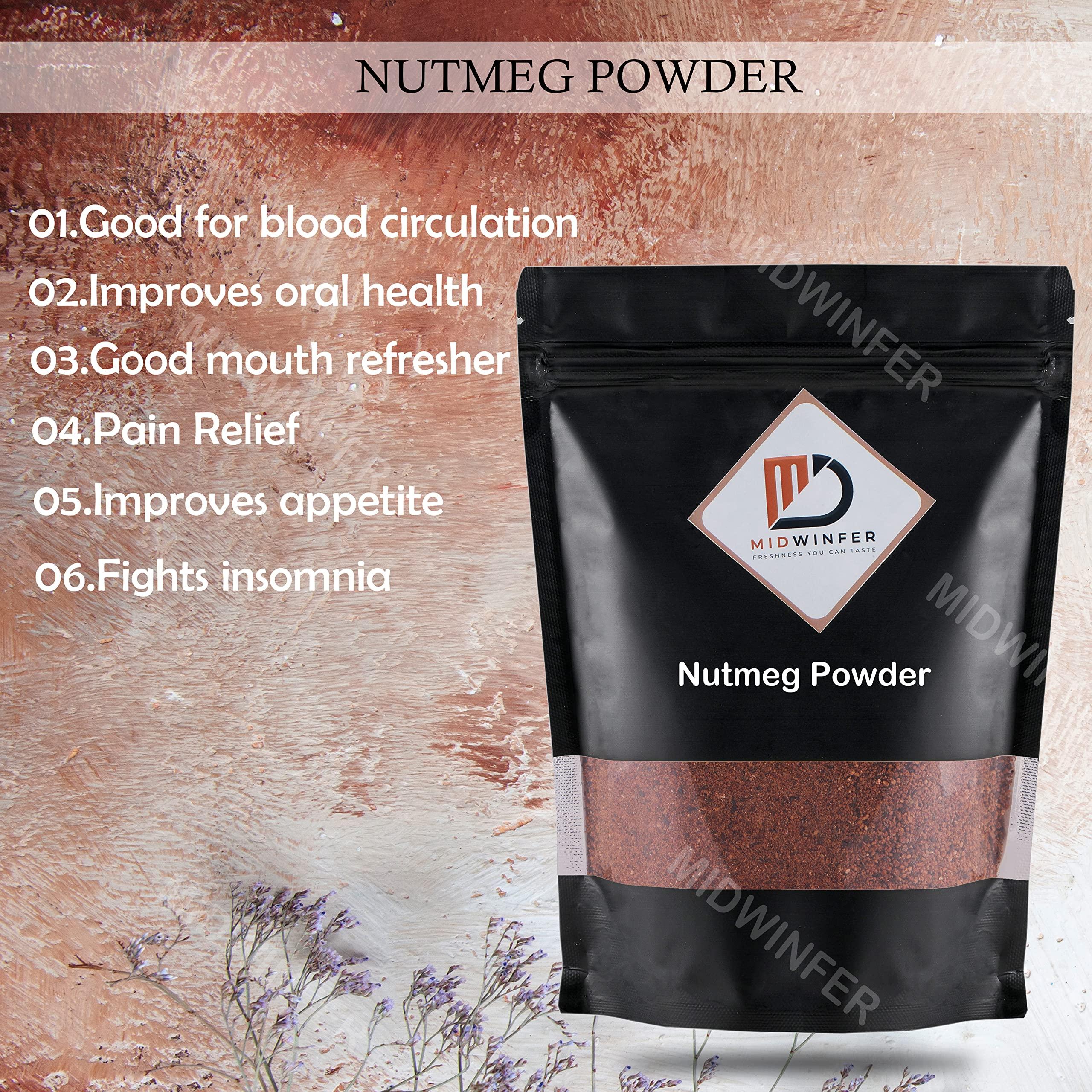 Midwinfer Midwinfer Nutmeg (Jaiphal Jathikka) Powder 250g Organic Nutmeg Powder