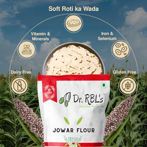 Dr. RBL\'s Dr. RBL\'s Jowar Flour | Sorghum Flour Jowar Atta | Rich in Protein Millet Flour/Atta| 100% Fresh & Natural | High Protein | Immunity Booster Gluten Free | Pack of 6-3 KG