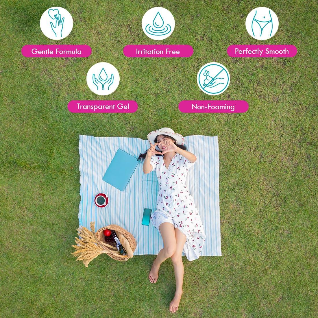 Bikini Zone Bikini Zone Anti-Bumps Shave Gel - Close Shave w/ No Bumps, Irritation, or Ingrown Hairs - Dermatologist Recommended - Clear Full Body Shaving Cream (5 oz)