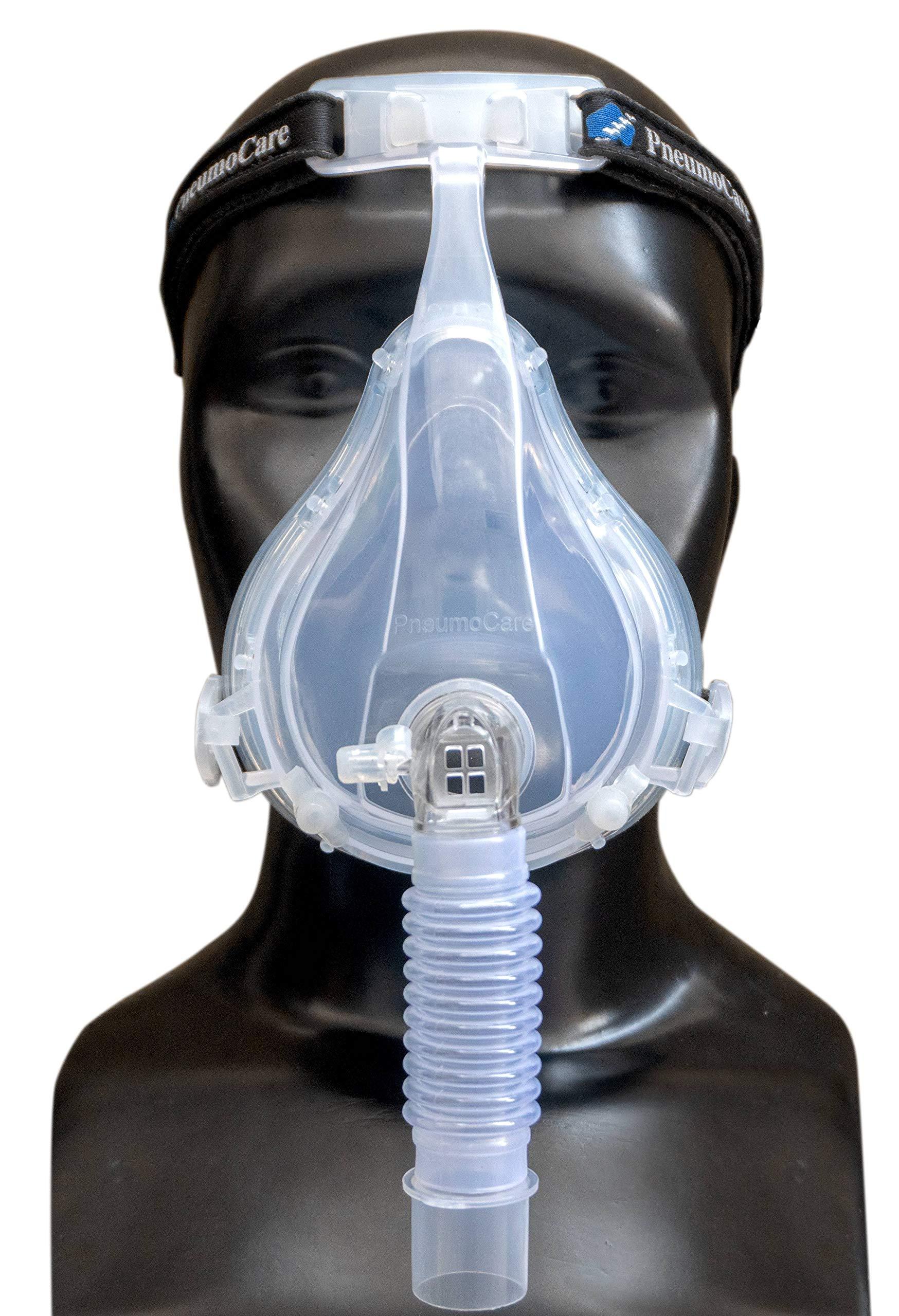 Pneumo Care Health Private Limited Pneumo Care Health - Easy 2 Clean (E2C) Cpap/Bipap Mask With Head Gear - Vented (Small)