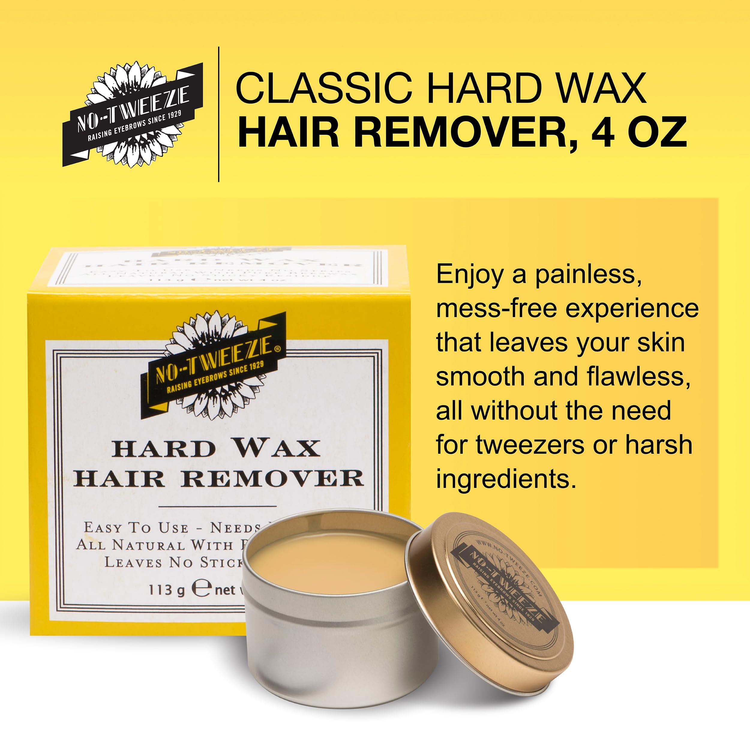no tweeze no-tweeze Classic Remover Wax, 4 Ounce