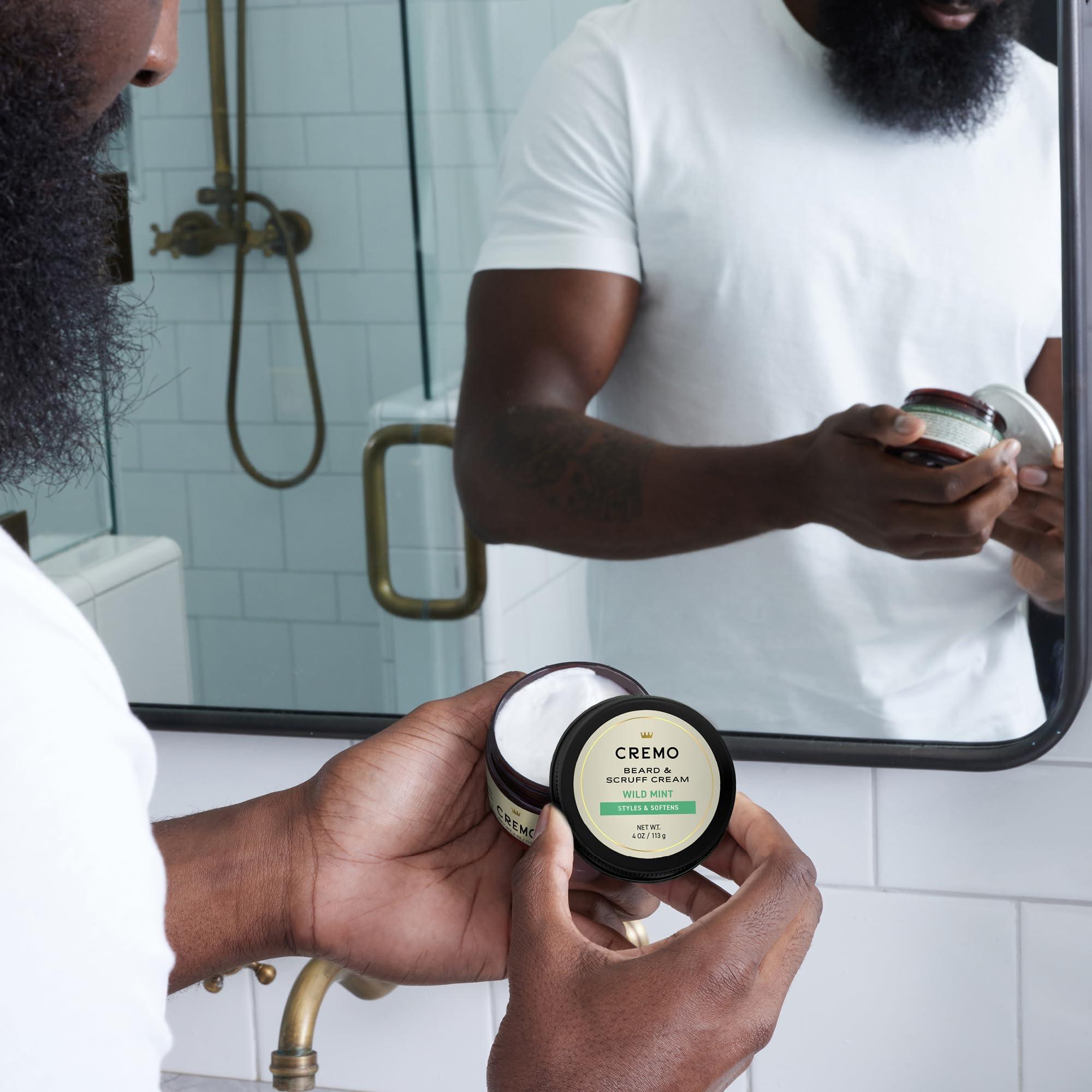 Cremo Cremo Beard & Scruff Cream, Astonishingly Superior, Best for all Lengths of Facial Hair, 4 oz Can