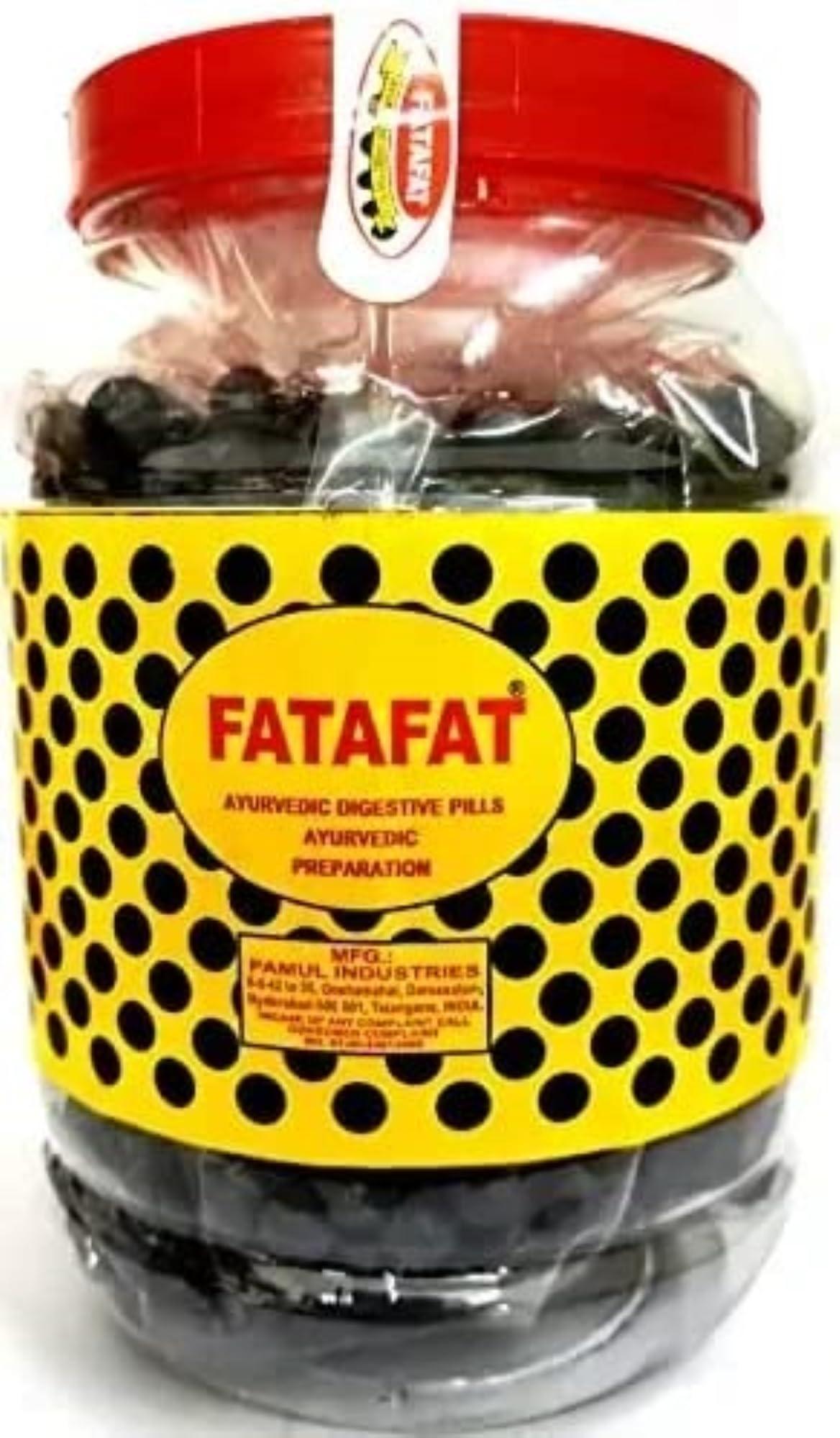 FATAFAT FATAFAT Pamuls Original Hyderabadi Goli, Ayurvedic Digestive Pills (1200 Pills Jar)-700 Gm