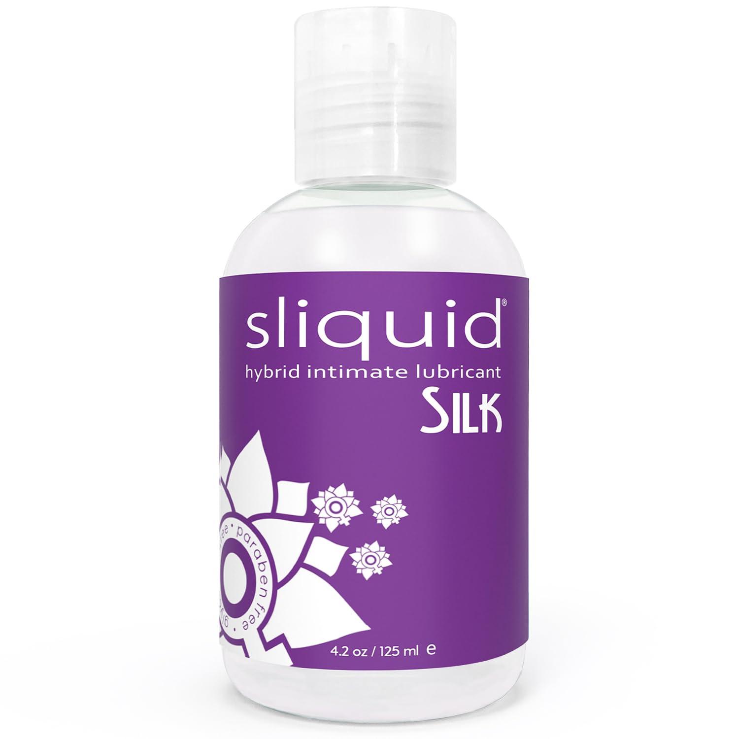 Sliquid Sliquid Silk Hybrid Lube Glycerine and Paraben Free Bottle, 4 oz/118 ml