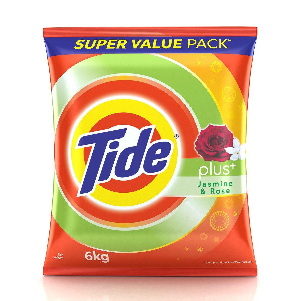 Tide Tide Plus Jasmine & Rose Detergent Washing Powder - 6 kg Pack
