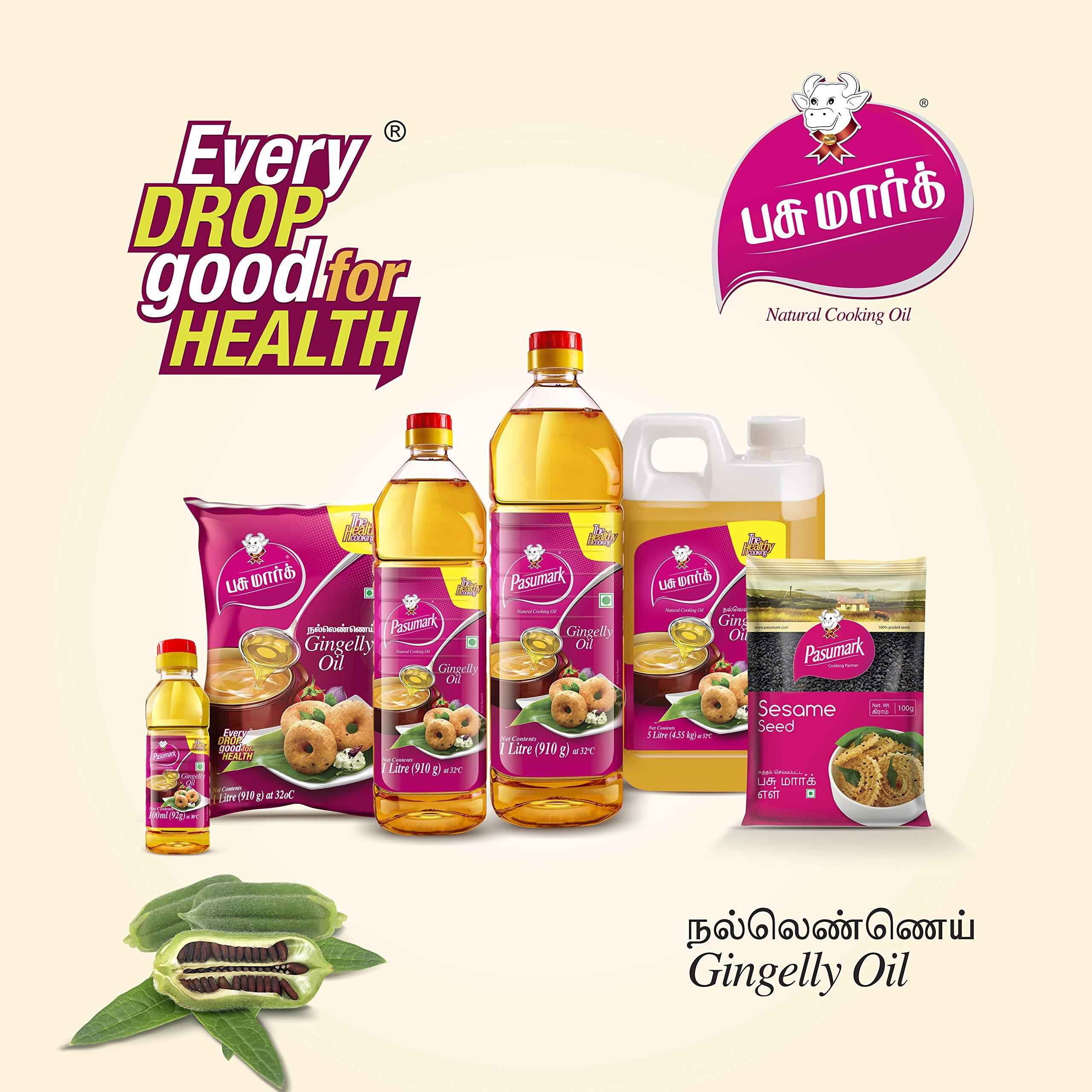 Pasumark Cooking Partner Every Drop Good for Healt Pasumark Gingelly/ Sesame Oil for Cooking, Hair & Skin Care - Healthy Oil with Natural Nutrients & No Chemicals (500ML)