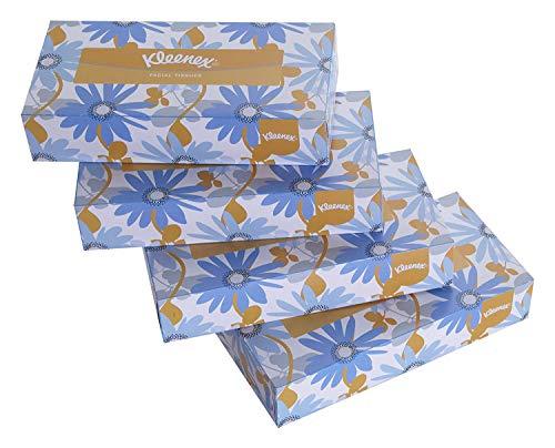 Kleenex KLEENEX® Facial Tissue Box 60036-2 ply Flat Box Facial Tissue - 4 Tissue Boxes x 100 Face Tissues - Sheet Size 20 x 20 cm (400 facial tissue)